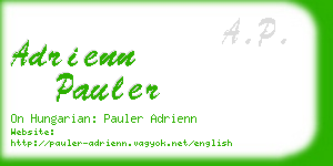 adrienn pauler business card